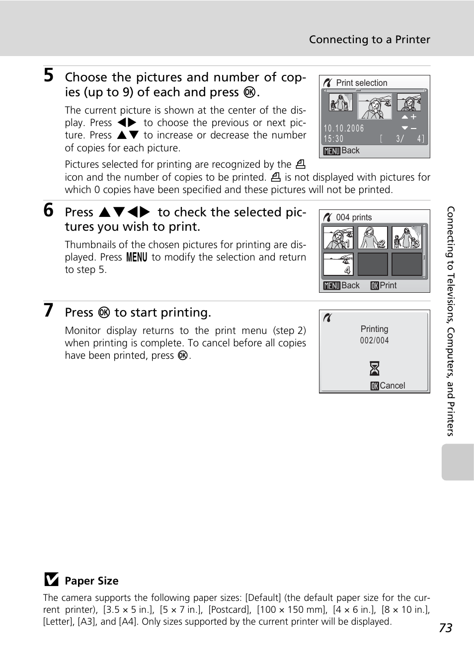 Press d to start printing | Nikon COOLPIX S9 User Manual | Page 85 / 142