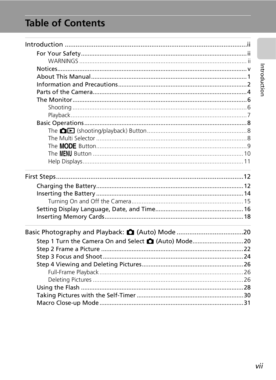 Nikon COOLPIX S9 User Manual | Page 9 / 142