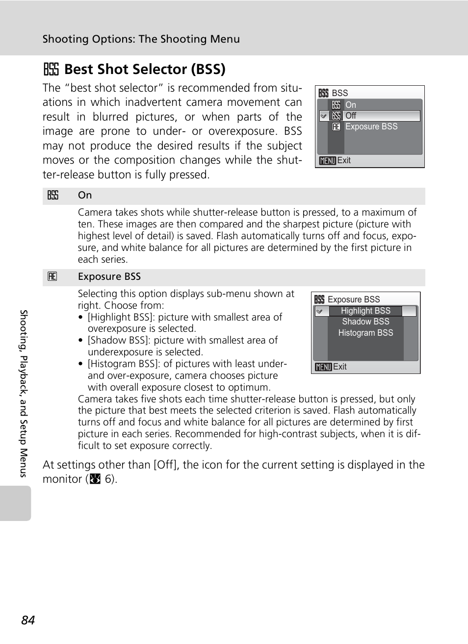 Abest shot selector (bss) | Nikon COOLPIX S9 User Manual | Page 96 / 142