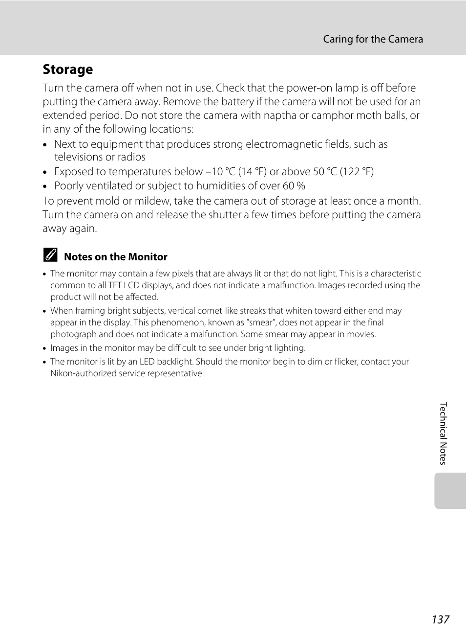 Storage | Nikon Coolpix S560 User Manual | Page 151 / 172