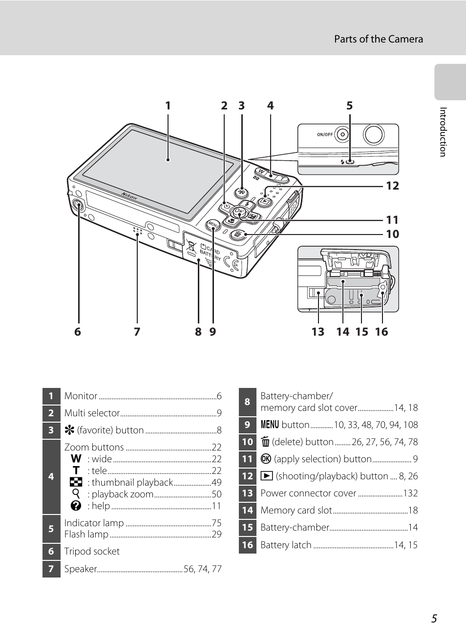 Nikon Coolpix S560 User Manual | Page 19 / 172