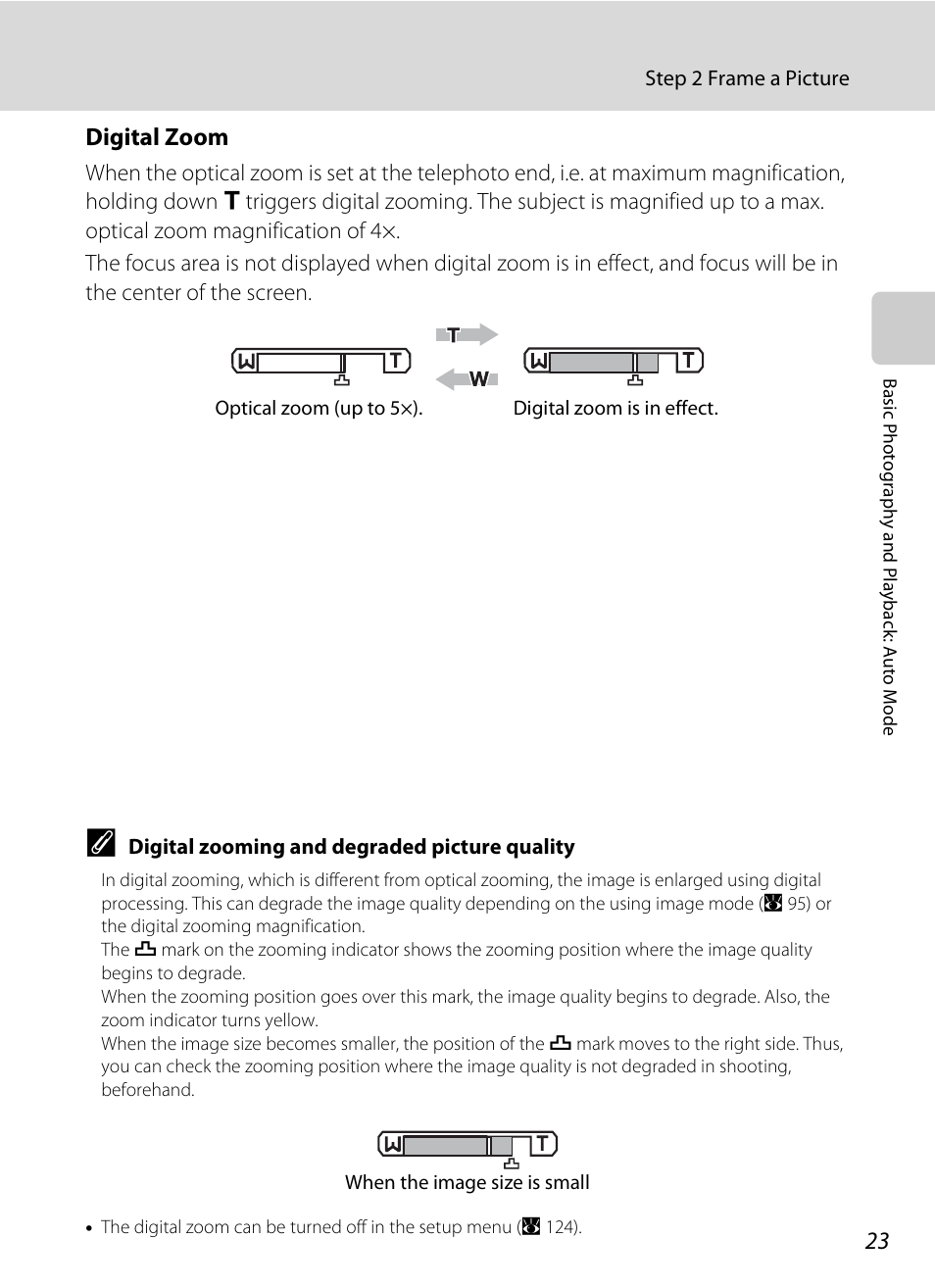 Digital zoom | Nikon Coolpix S560 User Manual | Page 37 / 172