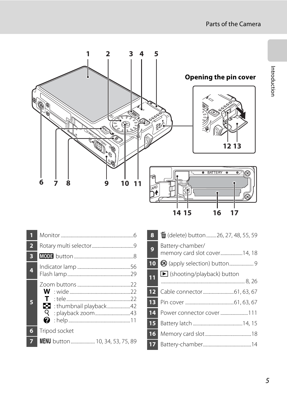 Nikon Coolpix S600 User Manual | Page 17 / 144