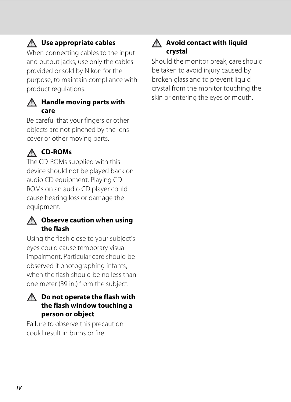 Nikon Coolpix S600 User Manual | Page 6 / 144