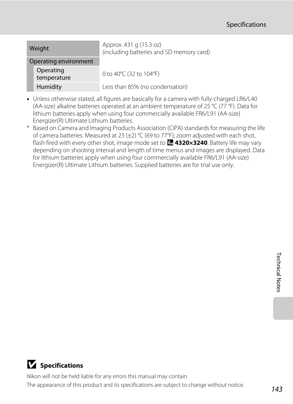 Nikon Coolpix L120 User Manual | Page 155 / 164