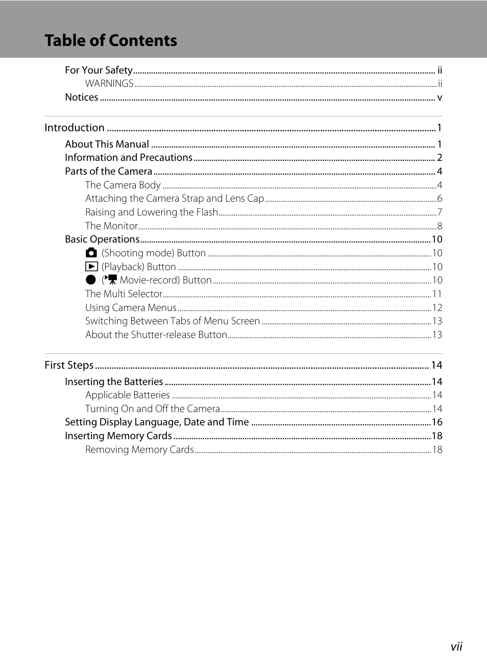 Nikon Coolpix L120 User Manual | Page 9 / 164