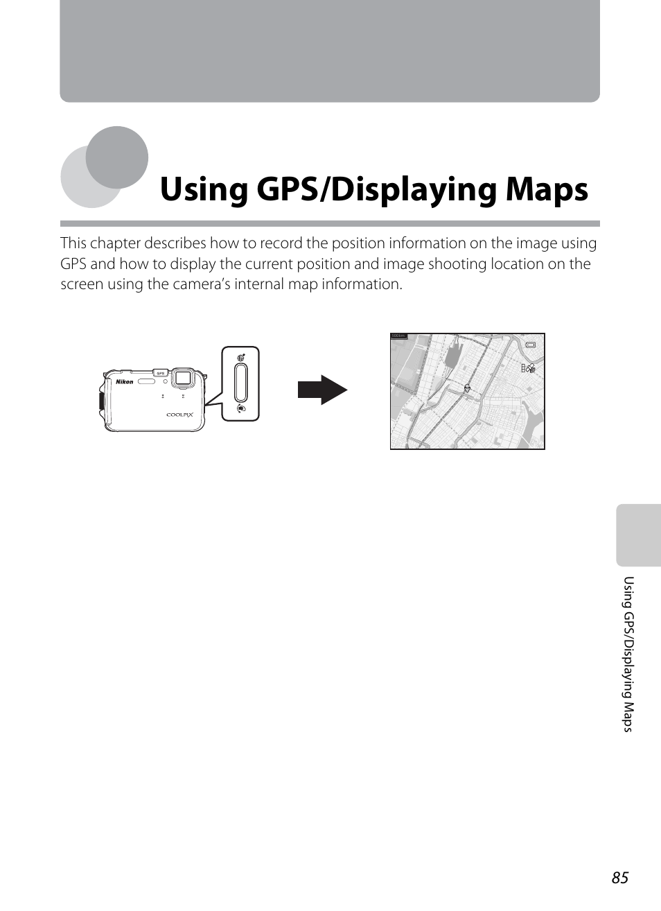 Using gps/displaying maps | Nikon AW100 User Manual | Page 109 / 242