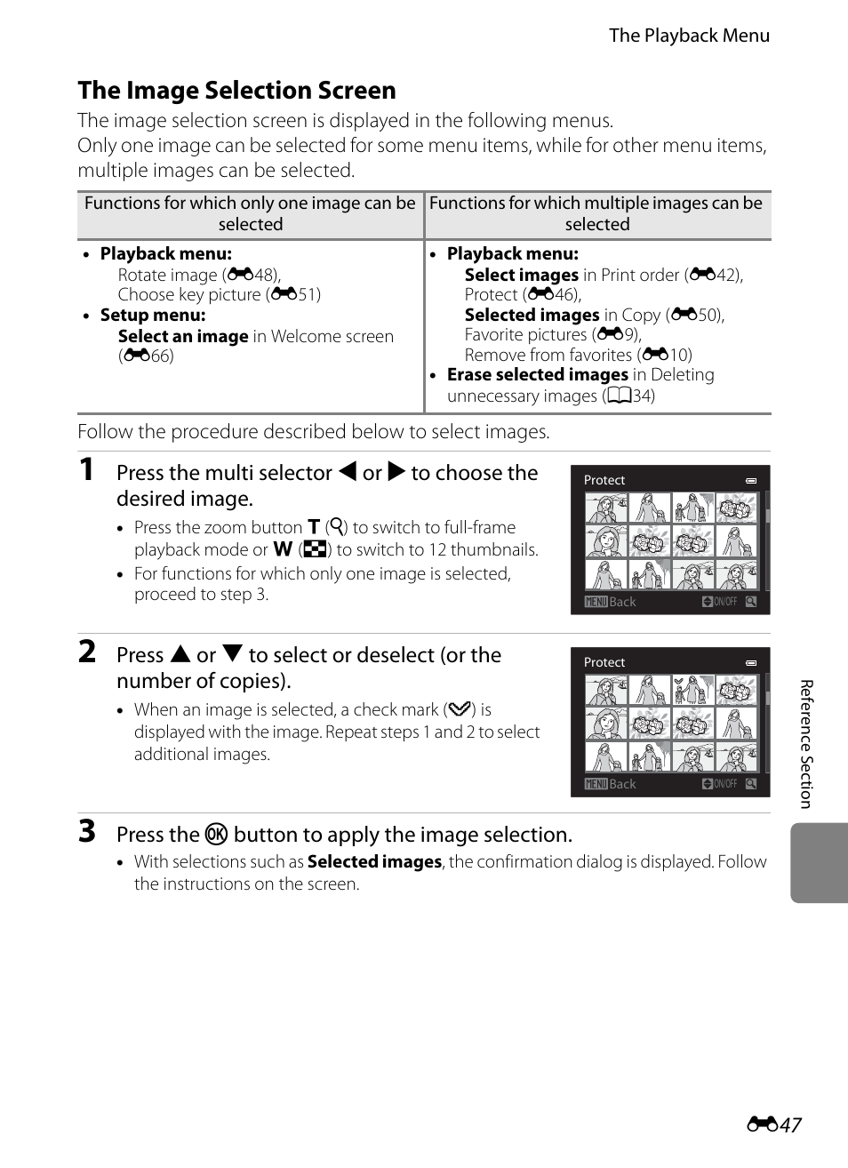 The image selection screen | Nikon AW100 User Manual | Page 167 / 242