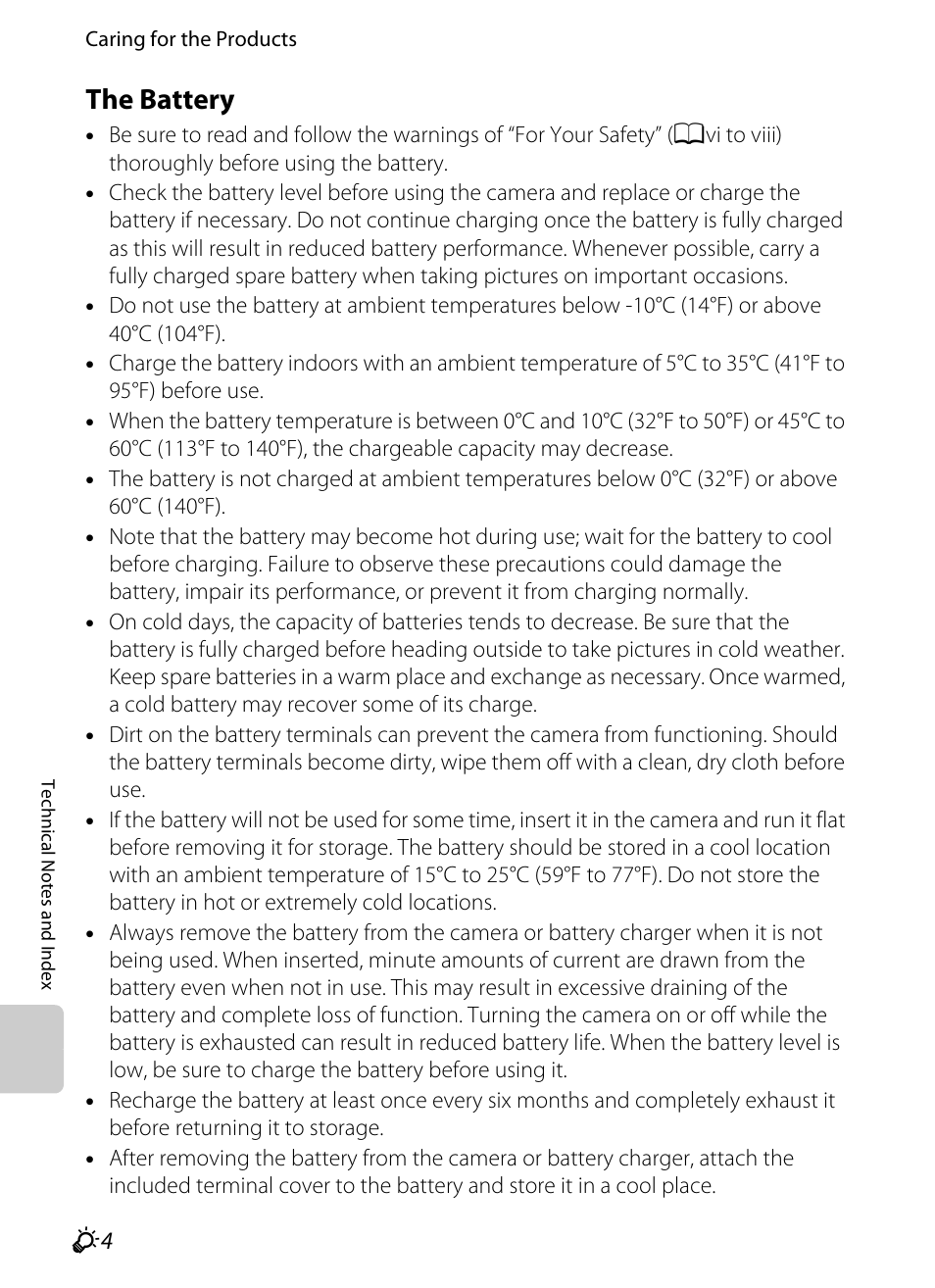 The battery, F4) thor | Nikon AW100 User Manual | Page 218 / 242