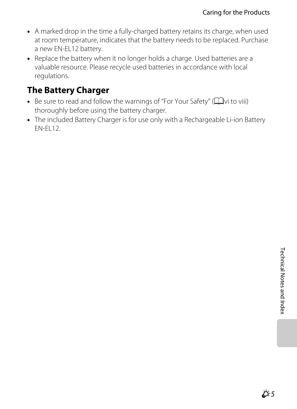The battery charger, F5) thor | Nikon AW100 User Manual | Page 219 / 242