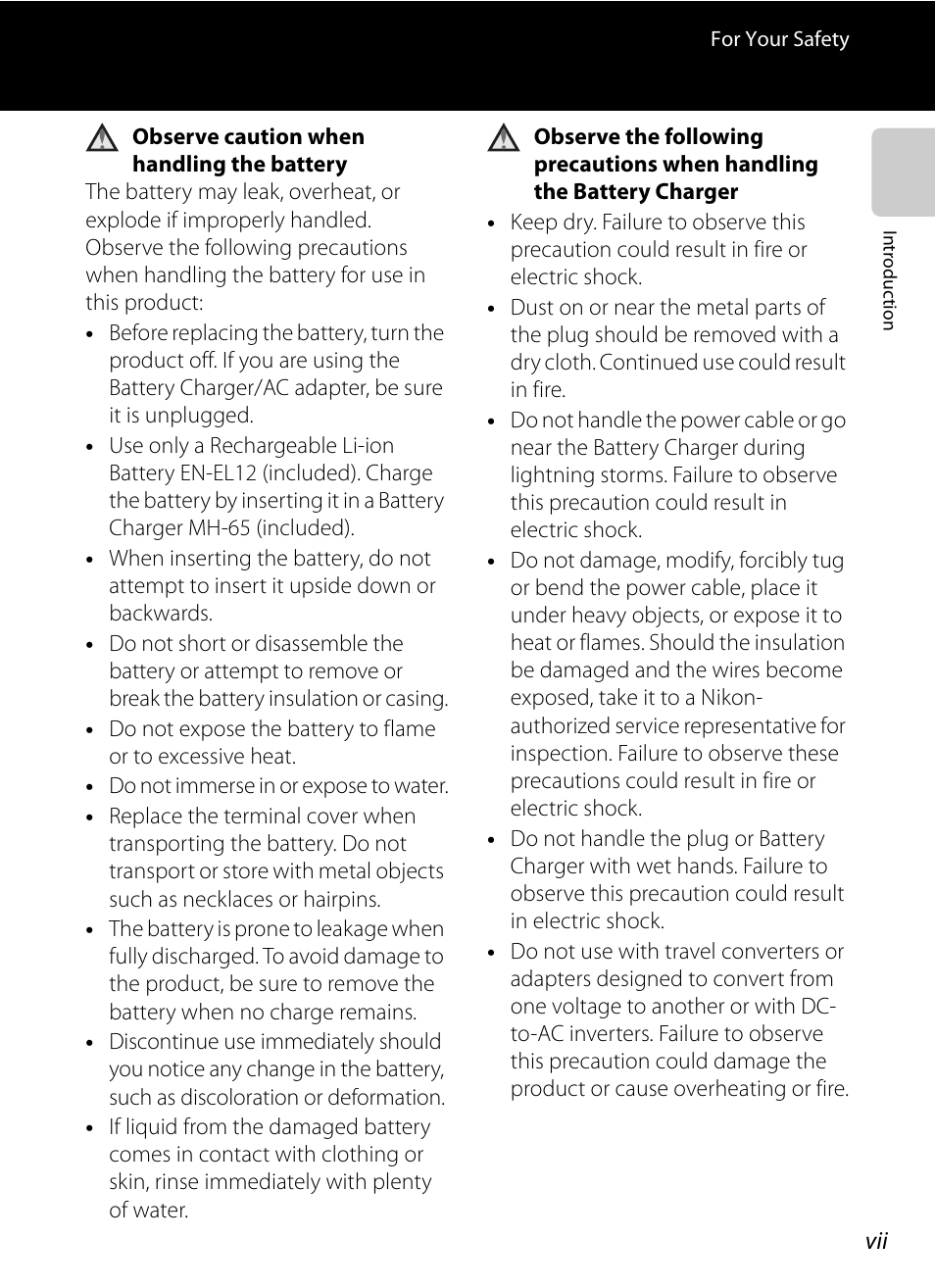 Nikon AW100 User Manual | Page 9 / 242