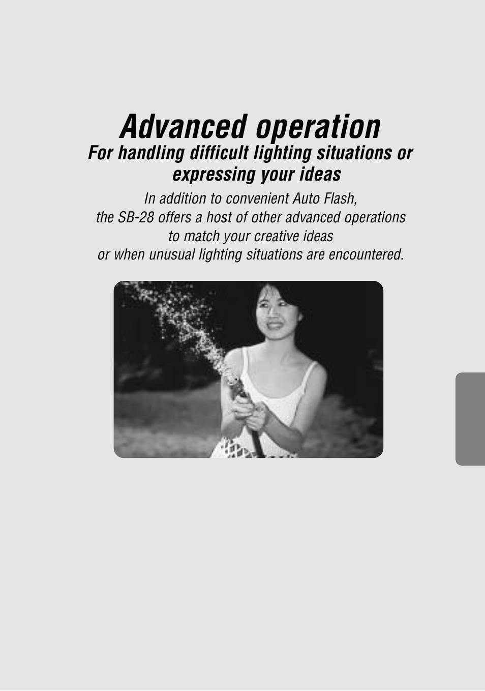 Advanced operation | Nikon SB-28 User Manual | Page 45 / 97