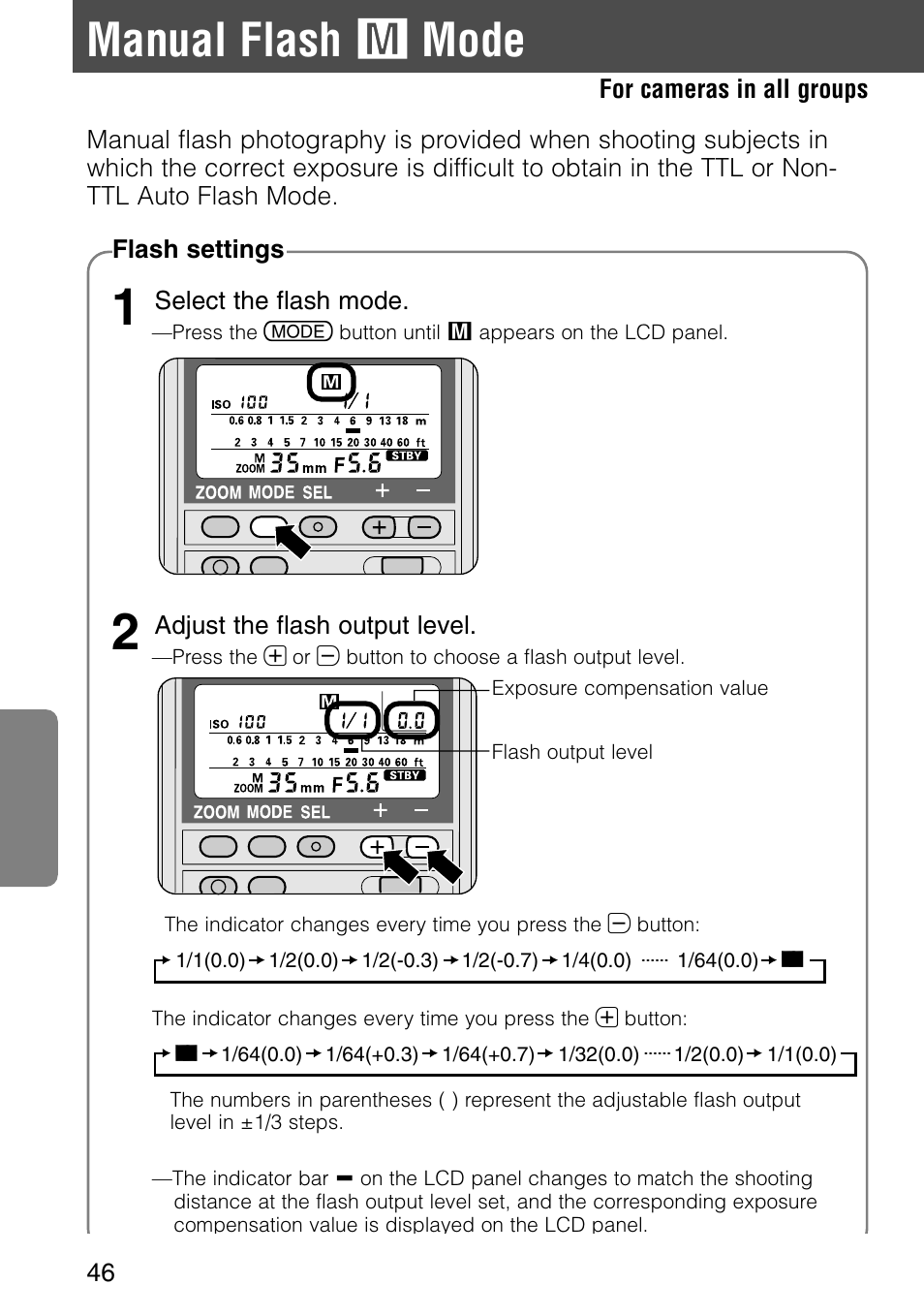 Manual flash, Mode | Nikon SB-28 User Manual | Page 46 / 97