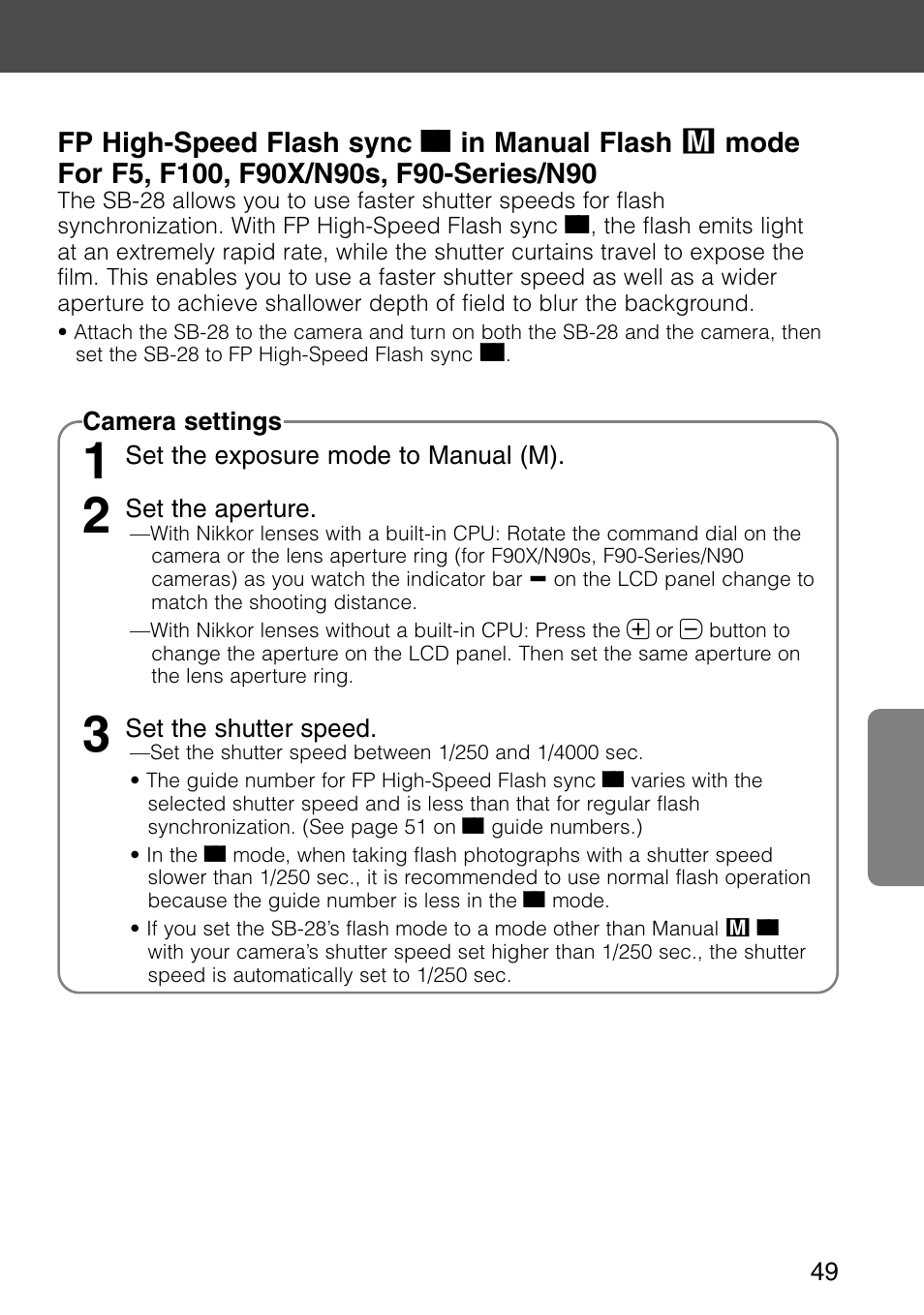 Nikon SB-28 User Manual | Page 49 / 97