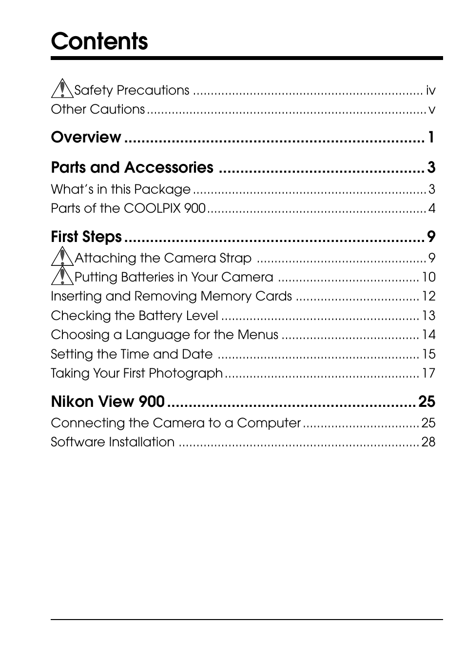 Nikon COOLPIX E900 User Manual | Page 9 / 43