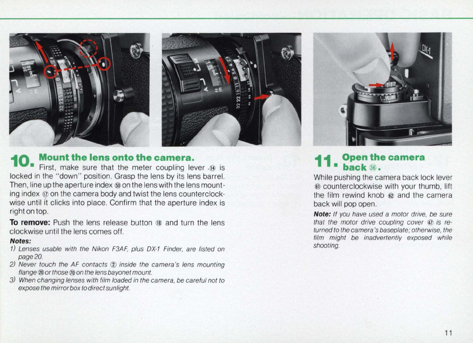 Foreword | Nikon Camera F3AF User Manual | Page 11 / 128