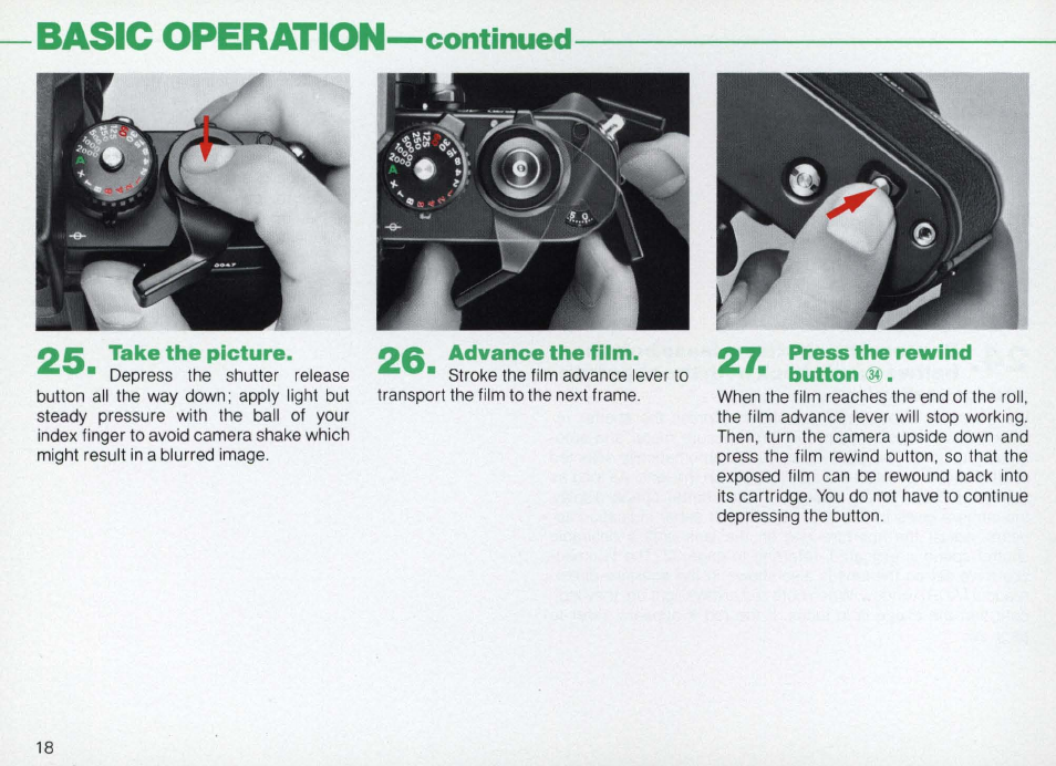 Close the camera back, 40 take up the film slack | Nikon Camera F3AF User Manual | Page 18 / 128