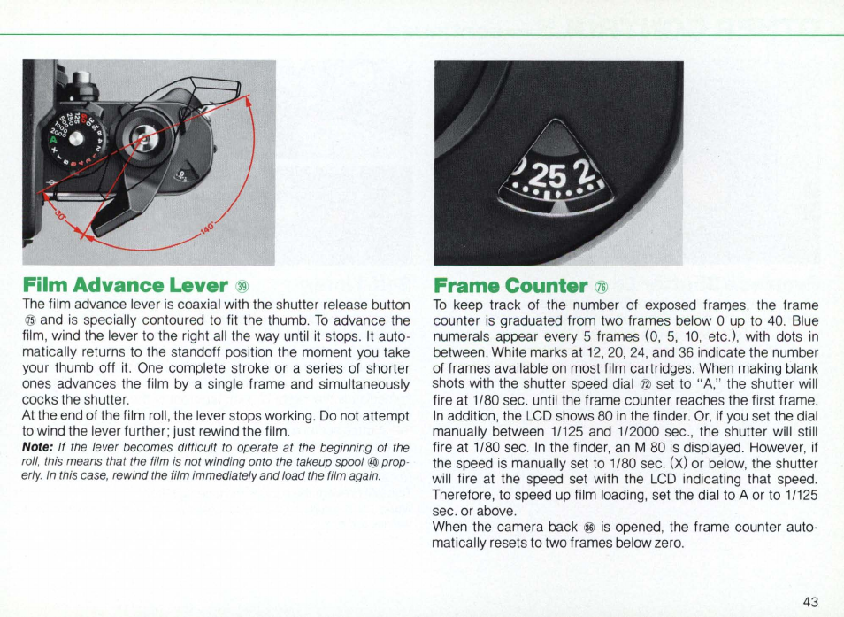 Setting the film speed, Setting the fiim speed | Nikon Camera F3AF User Manual | Page 43 / 128