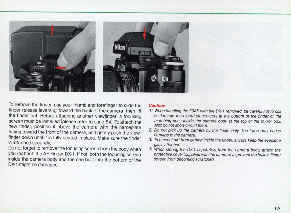 Nikon Camera F3AF User Manual | Page 53 / 128