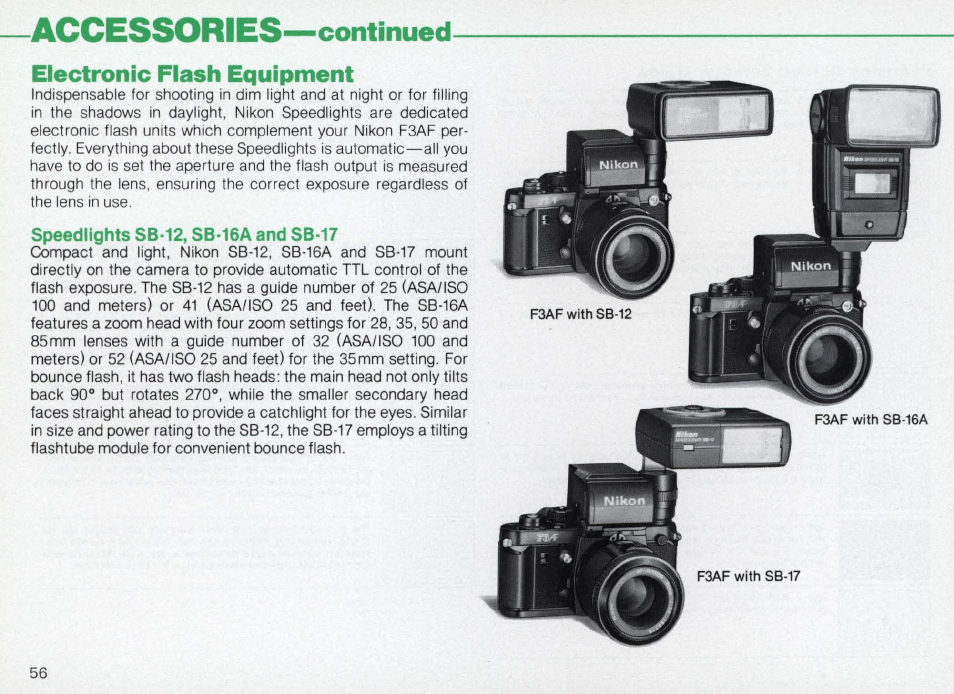 Depth-of-field preview button d) | Nikon Camera F3AF User Manual | Page 56 / 128