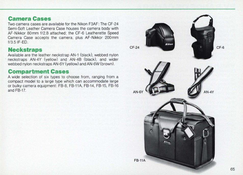 Other controls, Shutter release button | Nikon Camera F3AF User Manual | Page 65 / 128