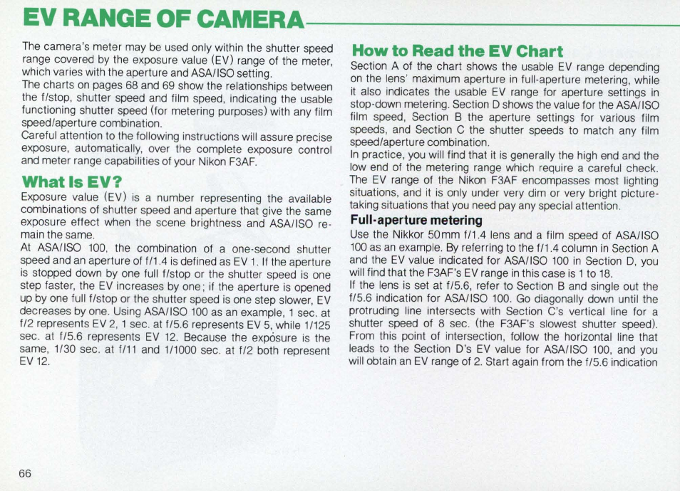 Backup mechanical release lever | Nikon Camera F3AF User Manual | Page 66 / 128