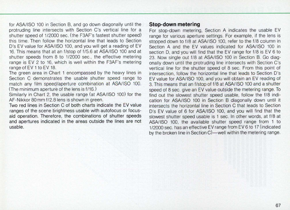 Film advance lever (§), Film advance lever | Nikon Camera F3AF User Manual | Page 67 / 128