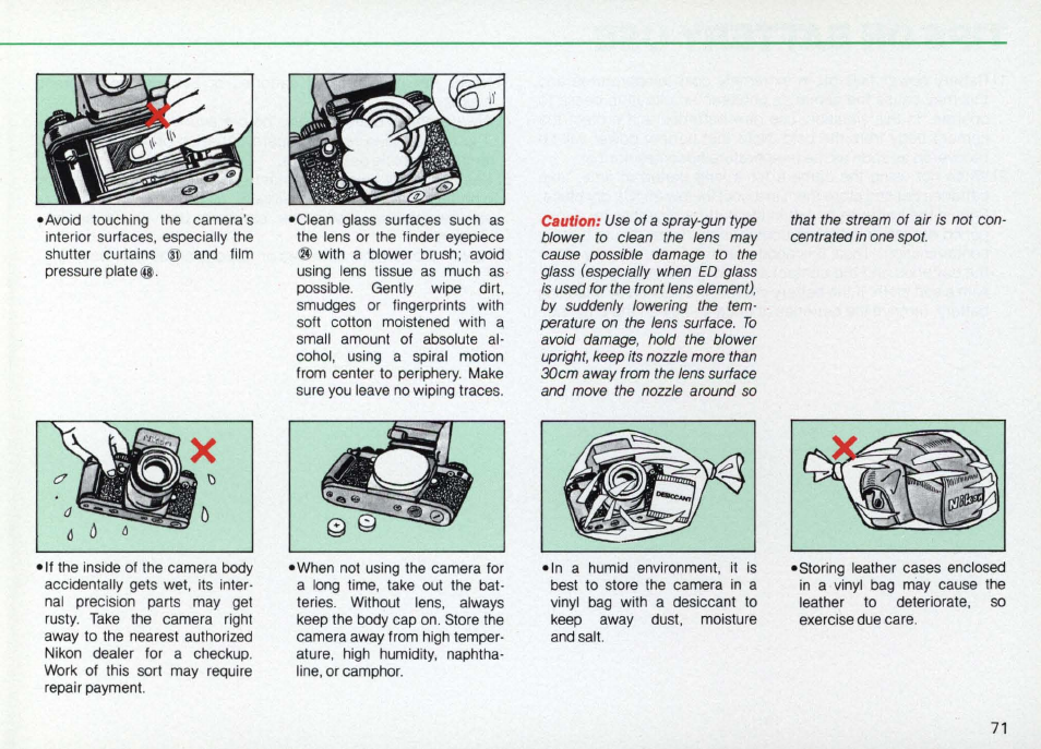 Viewfinder illuminator | Nikon Camera F3AF User Manual | Page 71 / 128