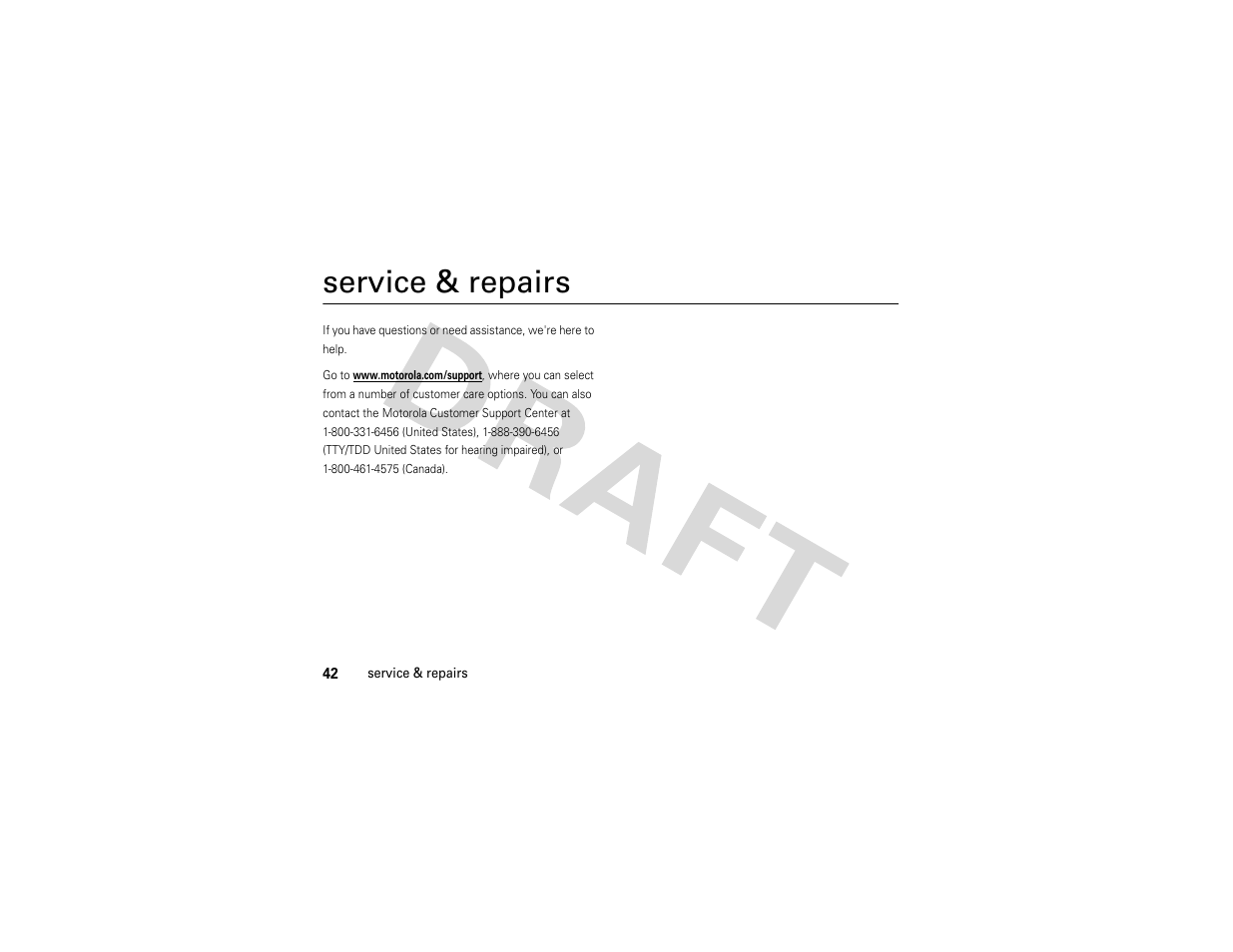 Service & repairs | Nikon MOTO QA4 User Manual | Page 44 / 66