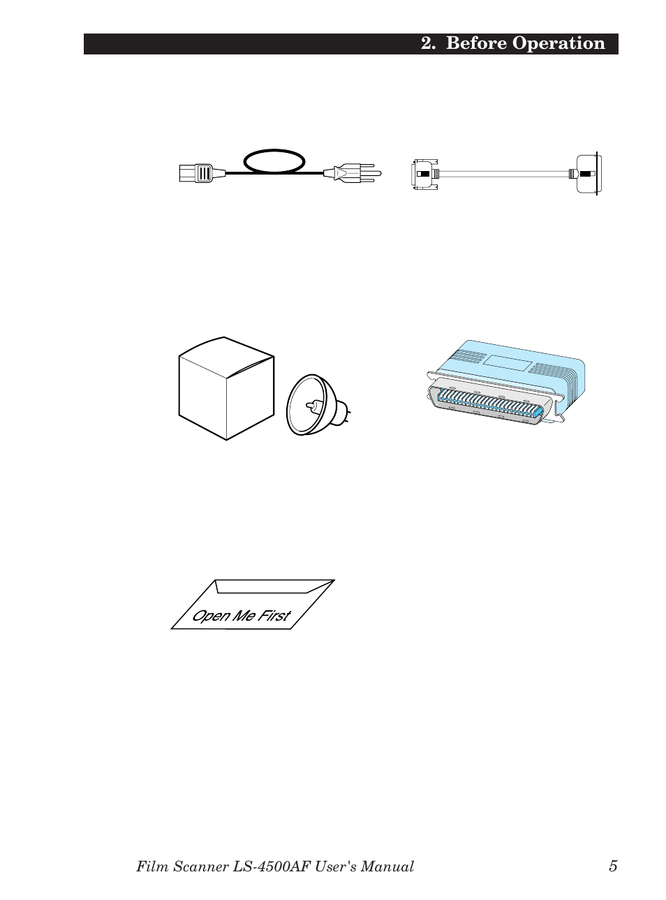 Before operation | Nikon LS-4500AF User Manual | Page 25 / 74