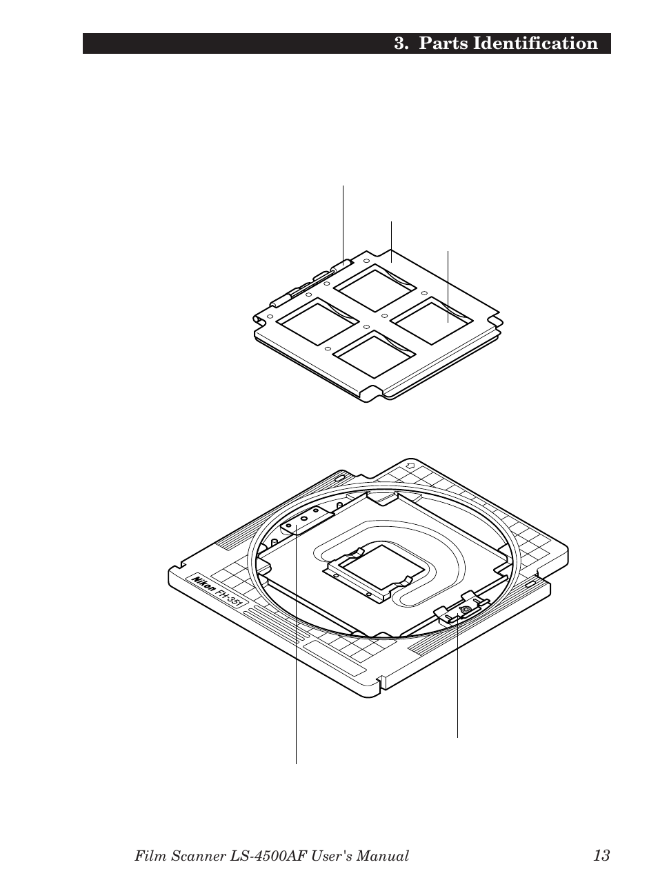 3 film holder fh-351 | Nikon LS-4500AF User Manual | Page 33 / 74