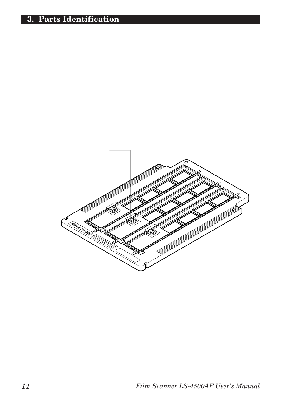 4 film holder fh-356 | Nikon LS-4500AF User Manual | Page 34 / 74