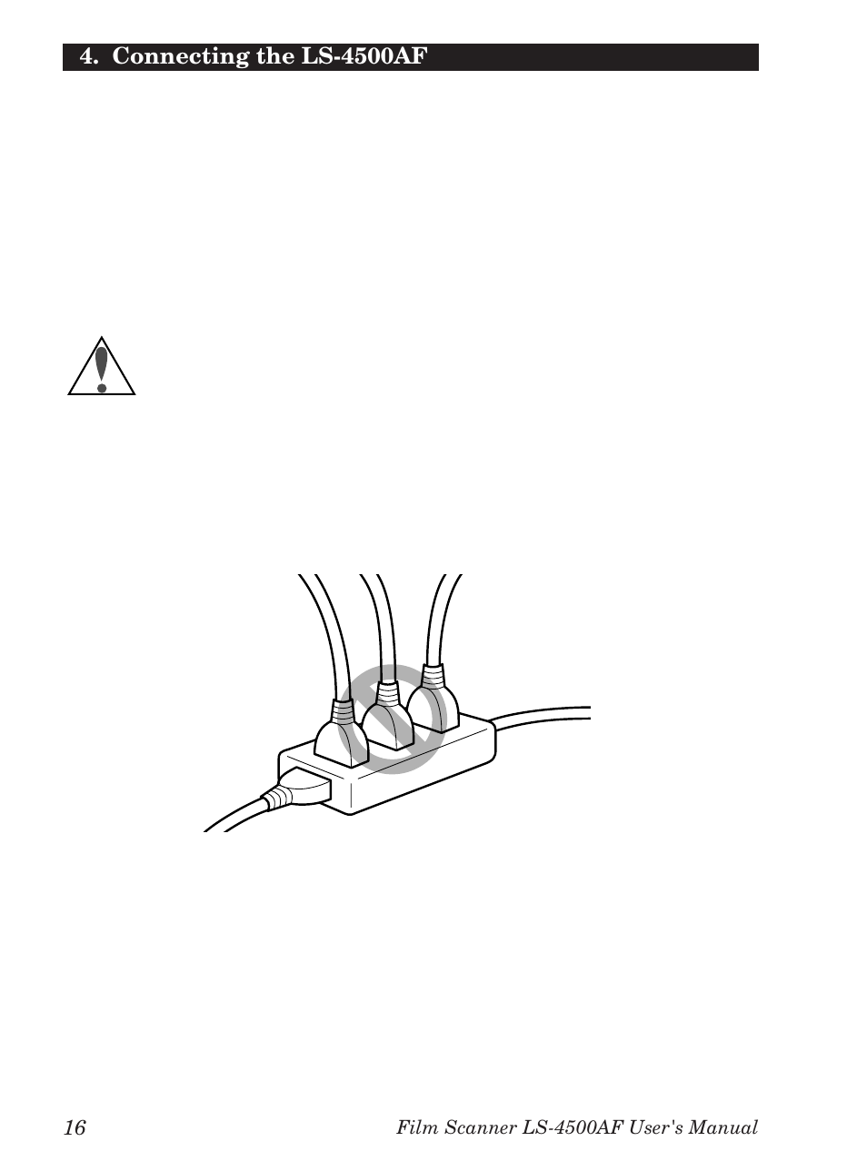 2 connecting the power cord | Nikon LS-4500AF User Manual | Page 36 / 74