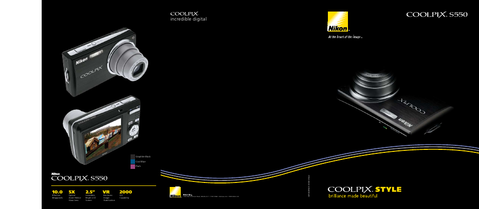 Nikon Coolpix S550 User Manual | 2 pages