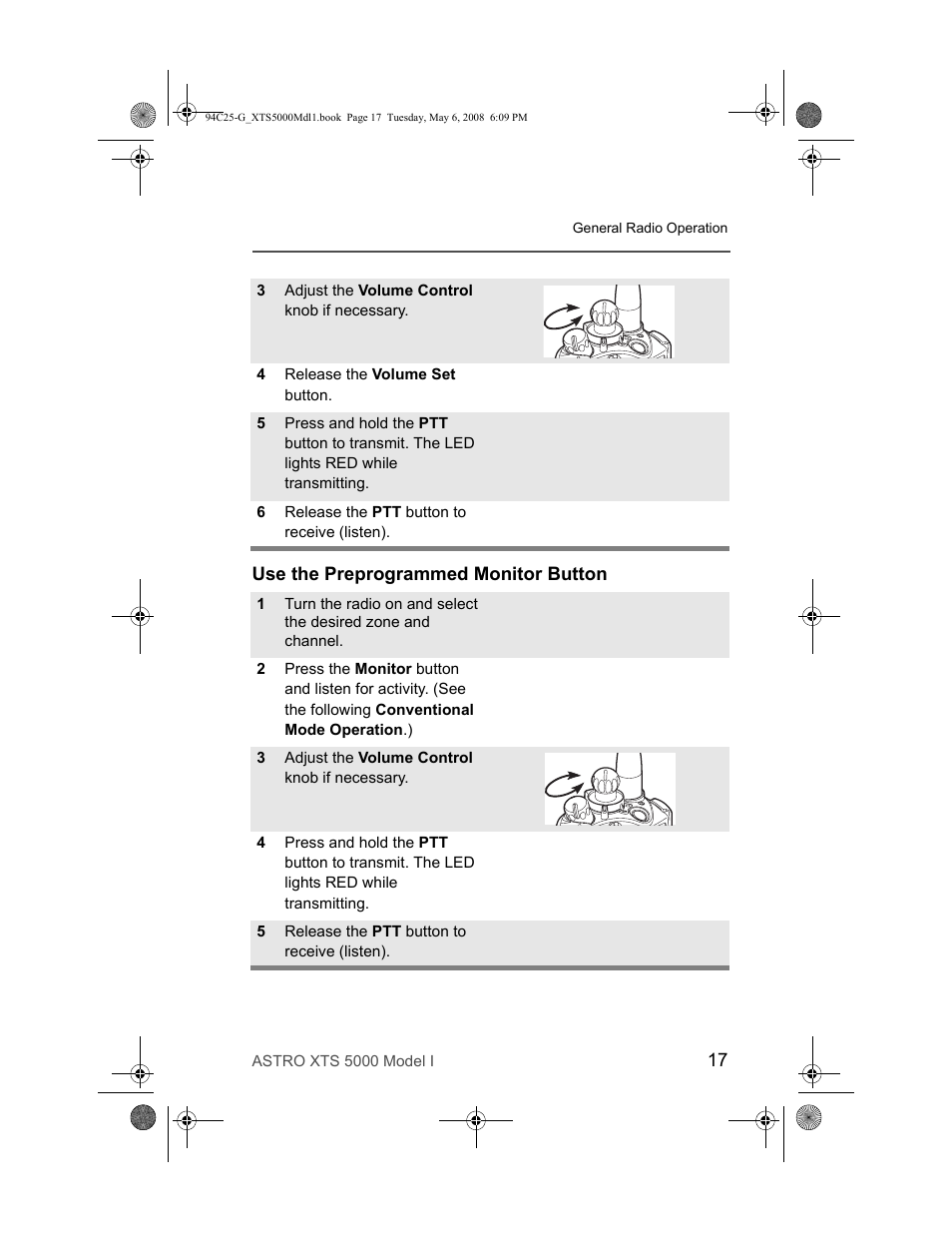 Use the preprogrammed monitor button | Nikon XTS 5000 User Manual | Page 27 / 84