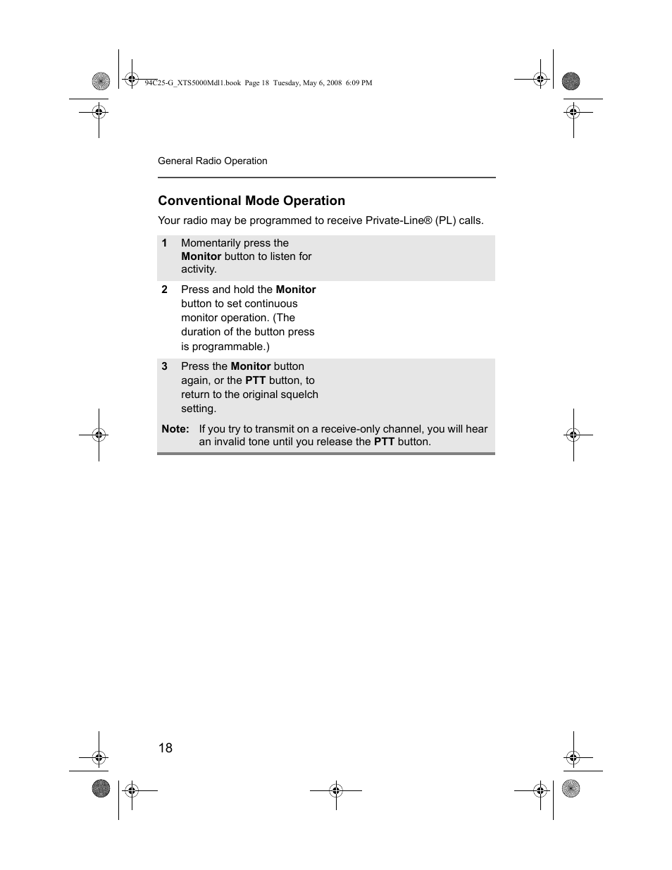 Conventional mode operation | Nikon XTS 5000 User Manual | Page 28 / 84