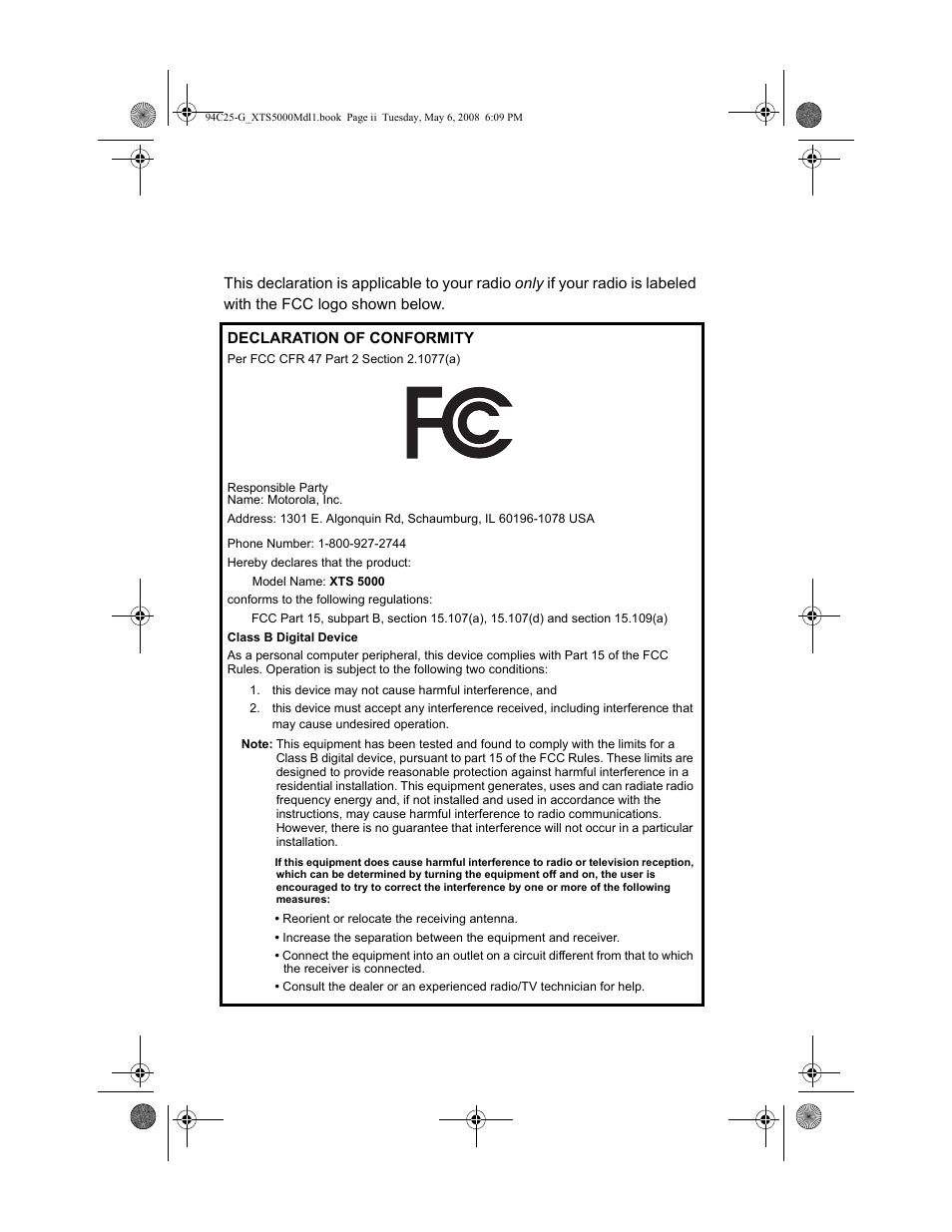 Declaration of conformity | Nikon XTS 5000 User Manual | Page 5 / 84