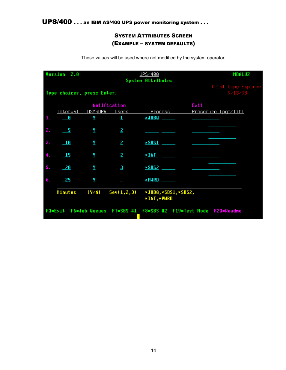 Ups/400 | Nikon UPS User Manual | Page 14 / 29