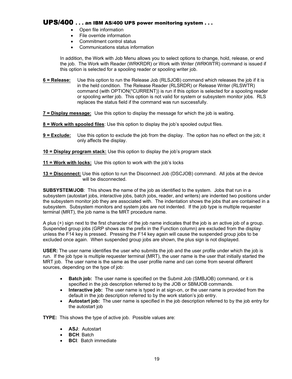 Ups/400 | Nikon UPS User Manual | Page 19 / 29