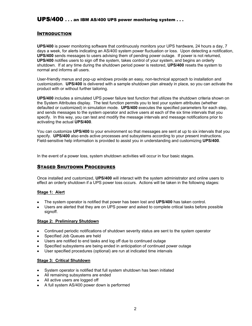 Ups/400 | Nikon UPS User Manual | Page 2 / 29