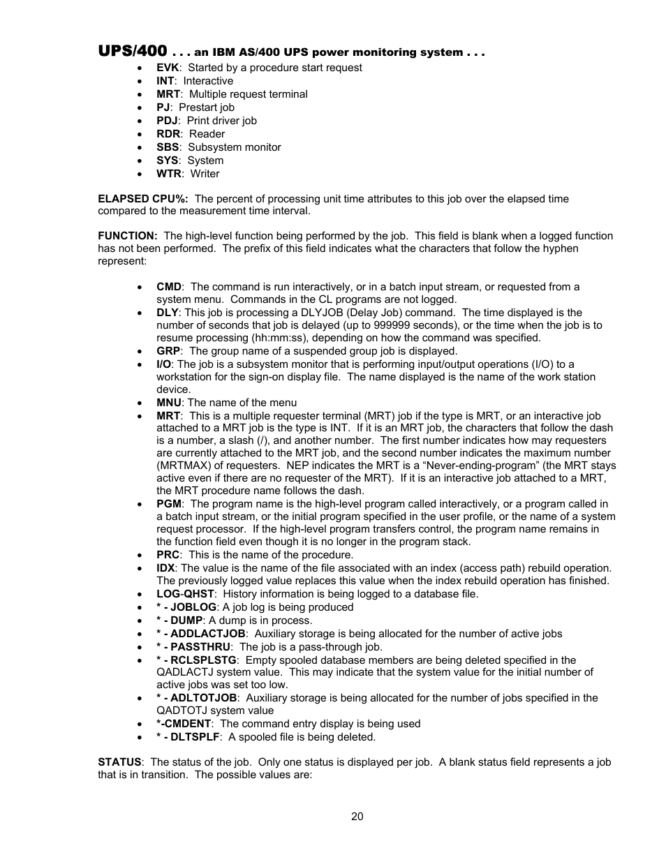 Ups/400 | Nikon UPS User Manual | Page 20 / 29