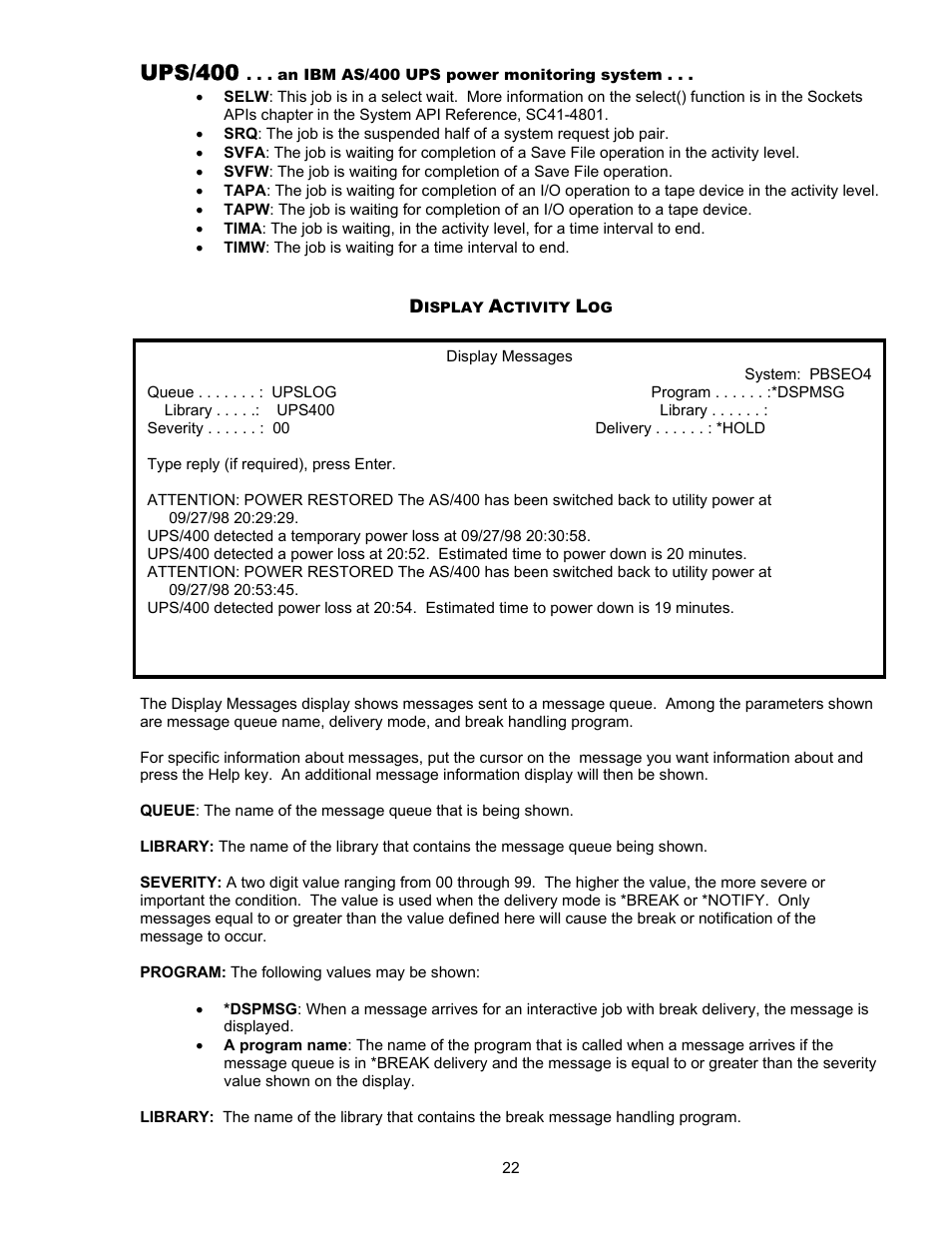 Ups/400 | Nikon UPS User Manual | Page 22 / 29