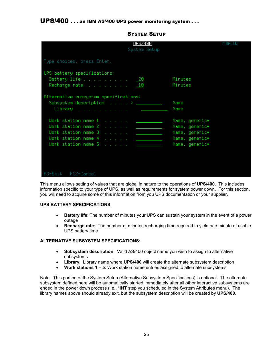 Ups/400 | Nikon UPS User Manual | Page 25 / 29