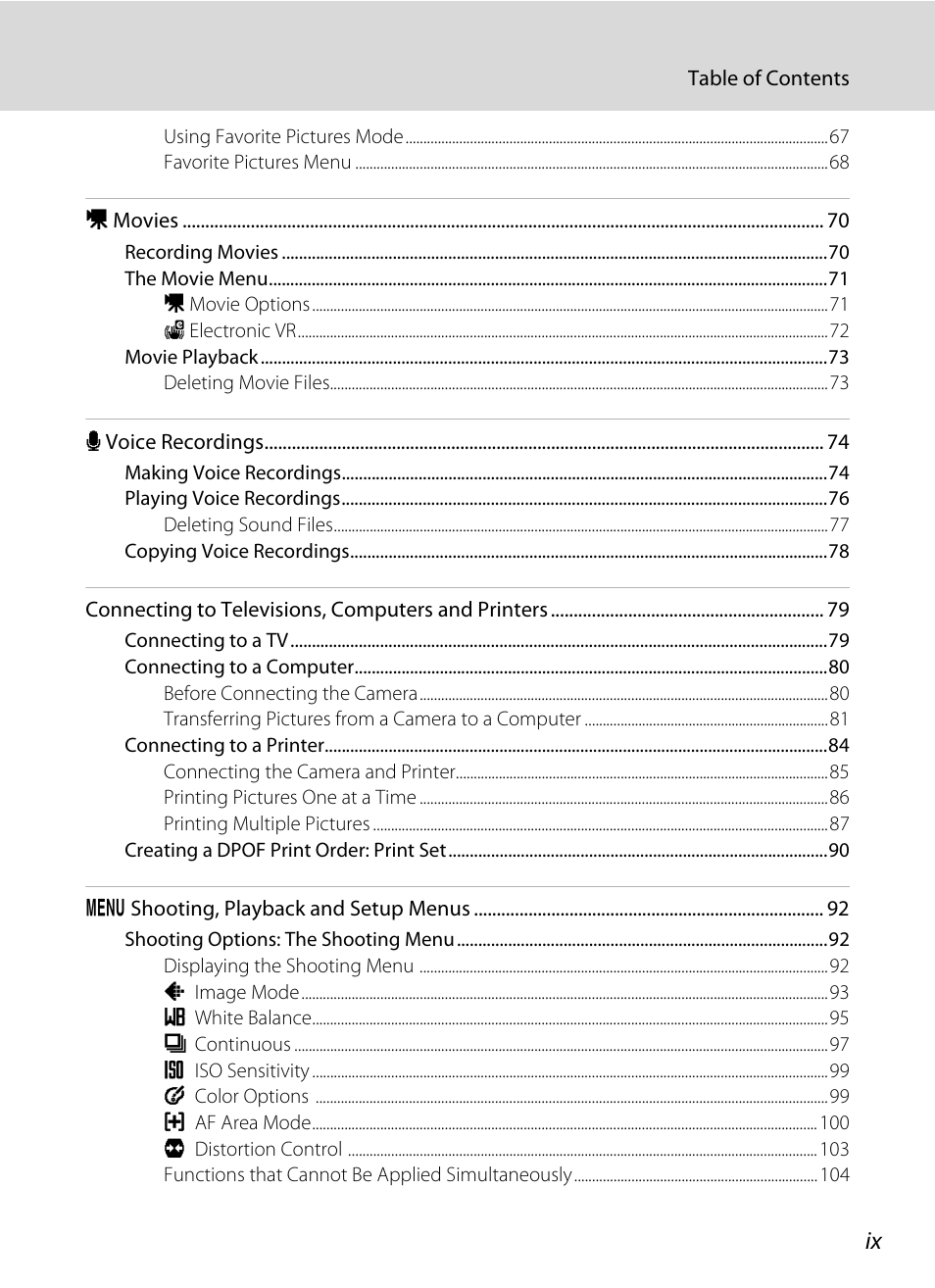 Nikon COOLPIX S203 User Manual | Page 11 / 164