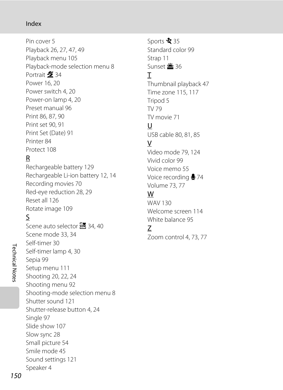 Nikon COOLPIX S203 User Manual | Page 162 / 164