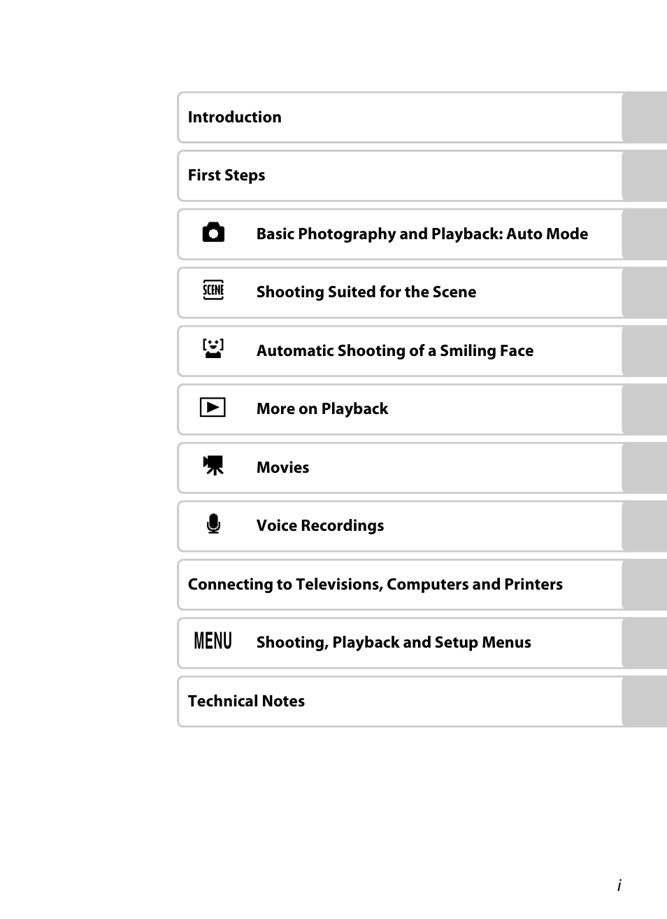 Nikon COOLPIX S203 User Manual | Page 3 / 164