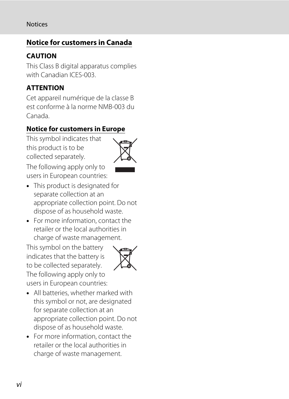 Nikon COOLPIX S203 User Manual | Page 8 / 164