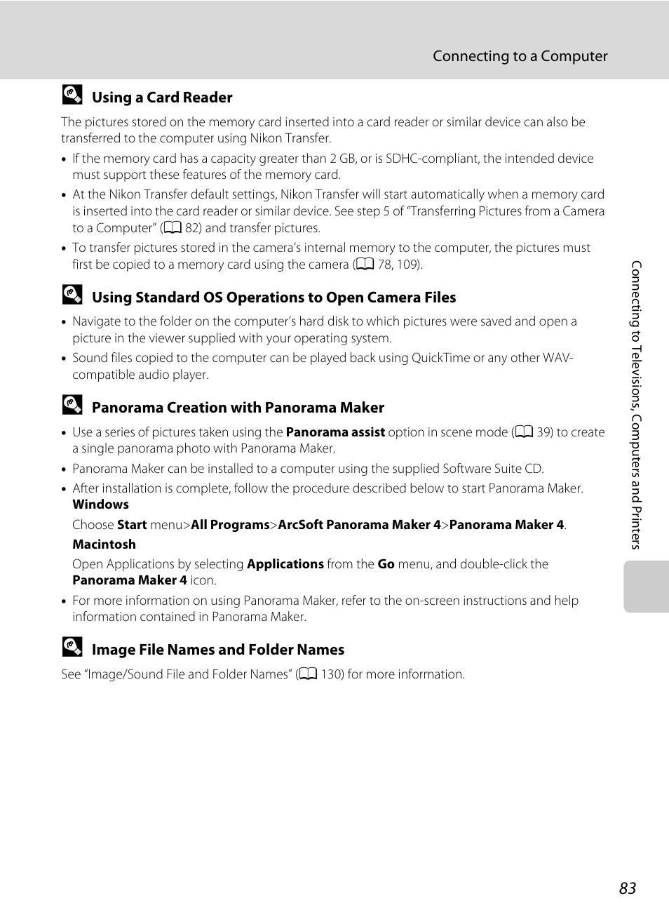 A 83 | Nikon COOLPIX S203 User Manual | Page 95 / 164