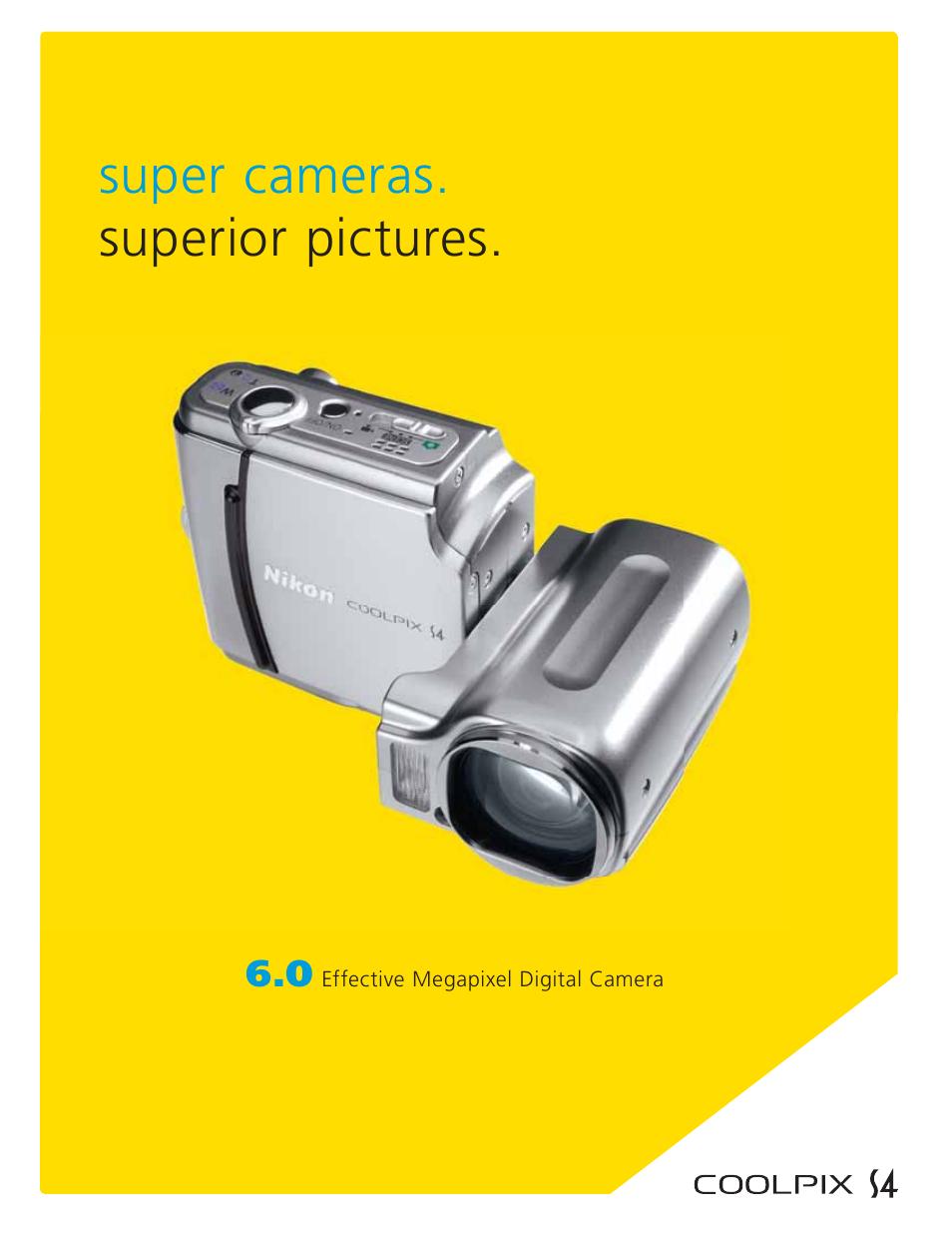 Super cameras. superior pictures | Nikon Coolpix S4 User Manual | Page 2 / 8