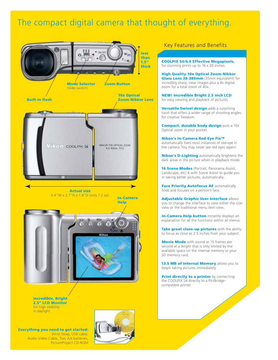 Key features and benefits | Nikon Coolpix S4 User Manual | Page 7 / 8